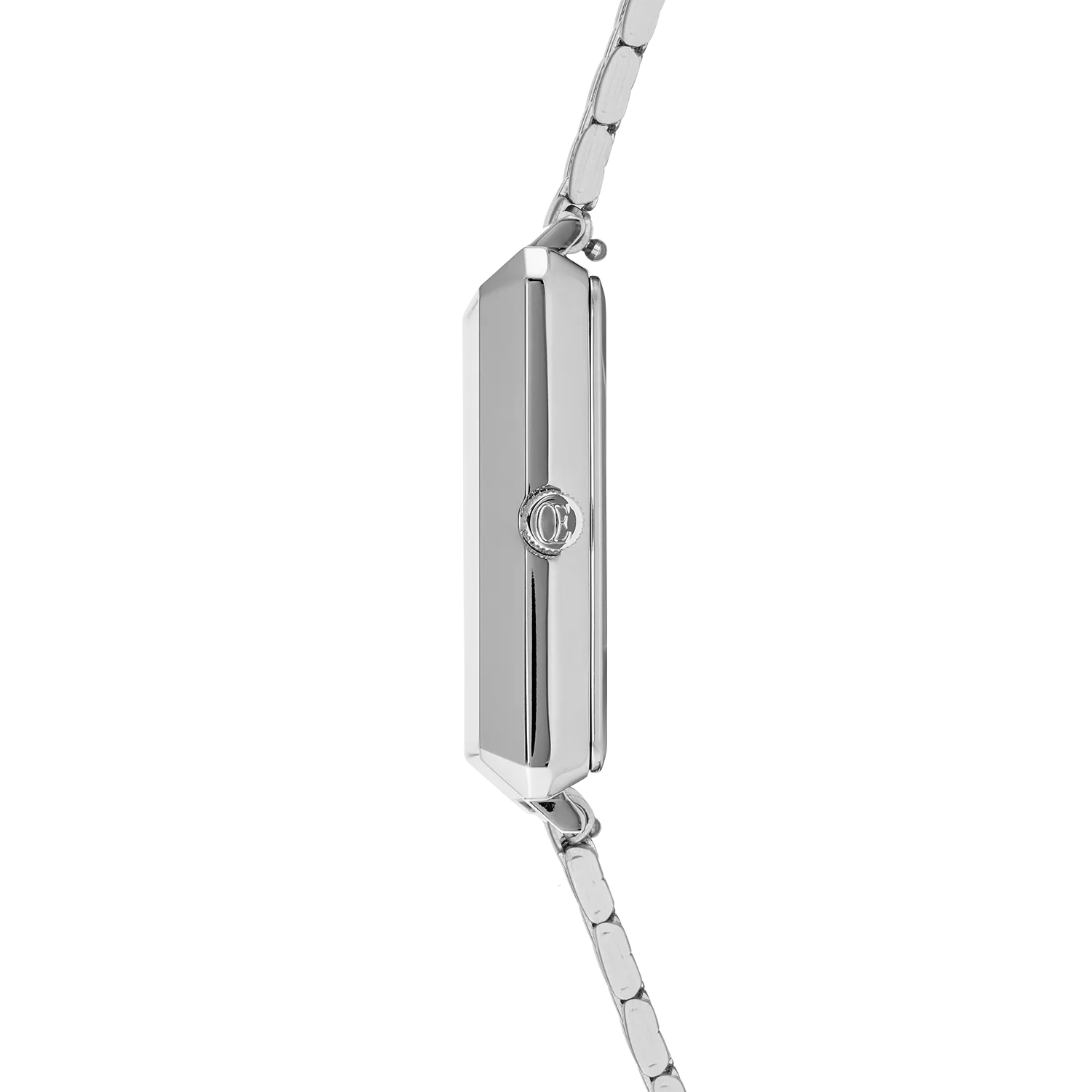 Watch Iconic Square Elegant Monochrome Silver Stainless Steel
