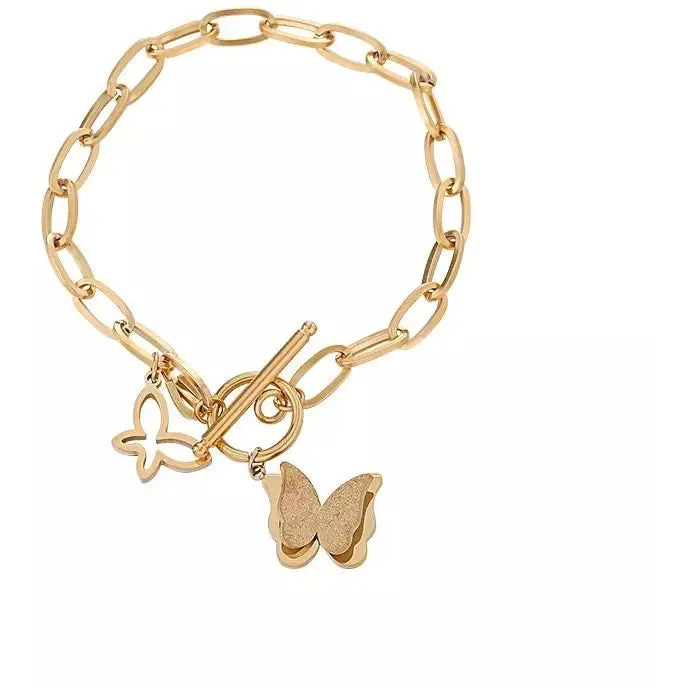 Yara Butterfly Charm Bracelet