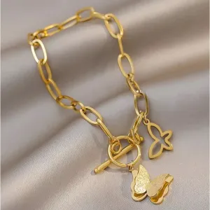 Yara Butterfly Charm Bracelet